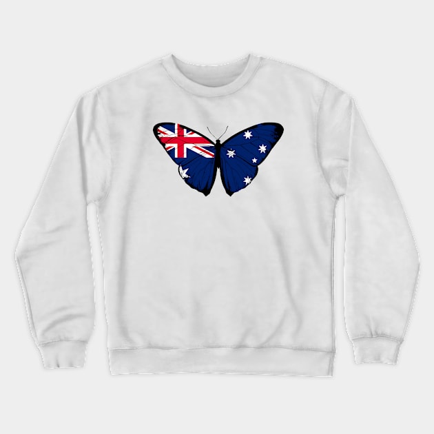 Vintage Australia Butterfly Moth | Pray For Ukraine and Stand with Ukraine Crewneck Sweatshirt by Mochabonk